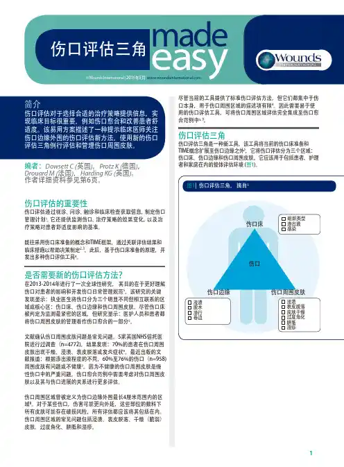 伤口评估三角