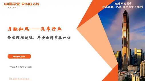 月酝知风——汽车行业：价格预期趋稳，车企出牌节奏加快