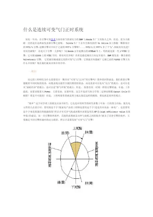 什么是连续可变气门正时系统cvvt[详细讲解]