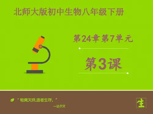 北师大版八年级下册24.3《关注城市环境》课件(27ppt张)