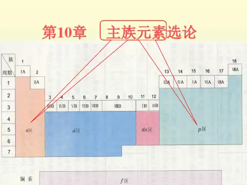 主族元素选论s区p区.ppt