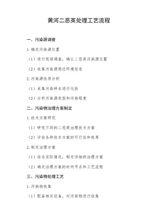 黄河二恶英处理工艺流程