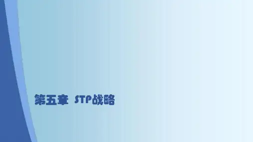 STP战略市场细分目标市场选择市场定位