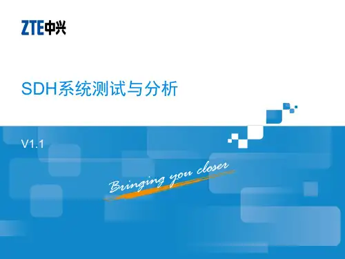 SDH系统测试与分析资料
