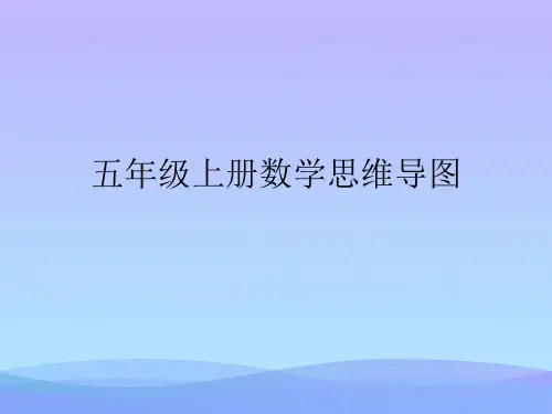 2021五年级上册数学思维导图优秀PPT资料