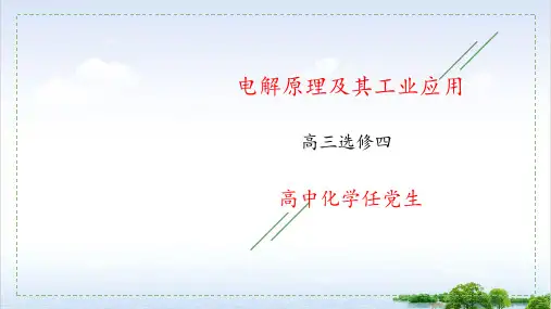 高考晋中市介休一中《电解原理及其工业应用》30PPT