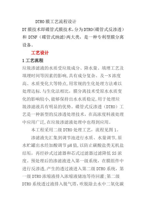 DTRO膜设计方案
