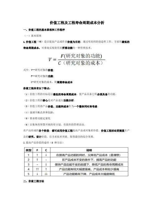 4.3.价值工程及工程寿命周期成本分析