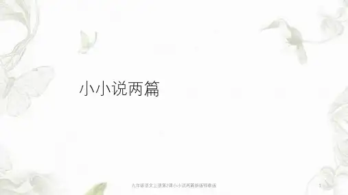 九年级语文上册第2课小小说两篇新版鄂教版PPT课件