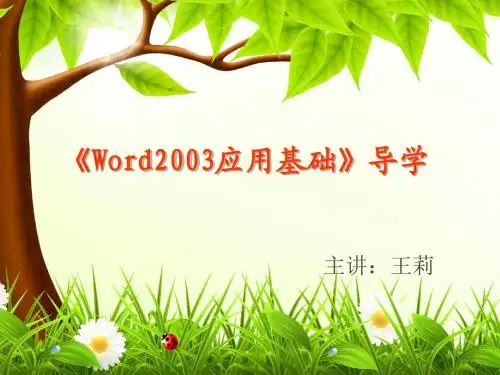 word2003应用介绍.ppt