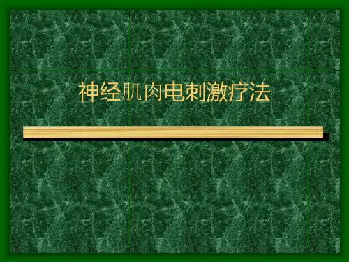 【医学PPT课件】神经肌肉电刺激疗法