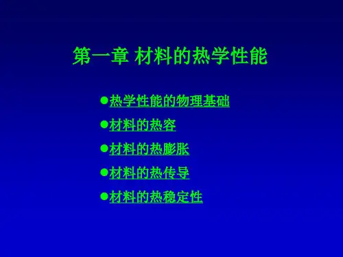 无机材料-热学性能