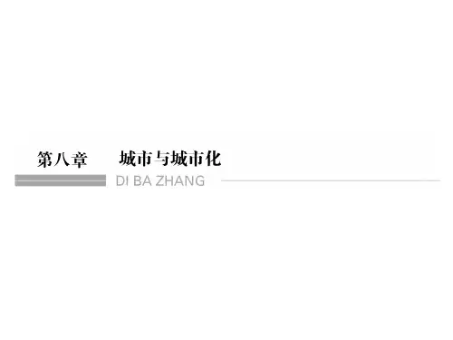 高考地理一轮复习 第8章 城市与城市化 第一节 城市内