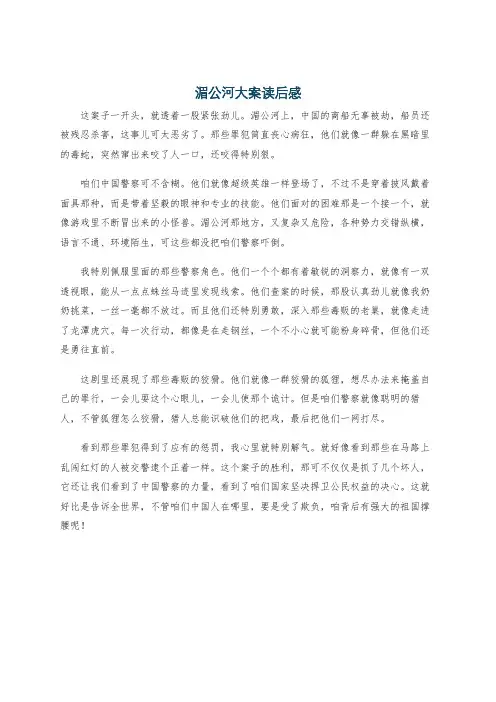 湄公河大案读后感