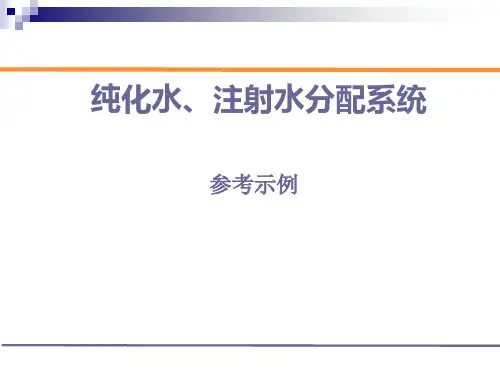 纯化水分配系统--PPT