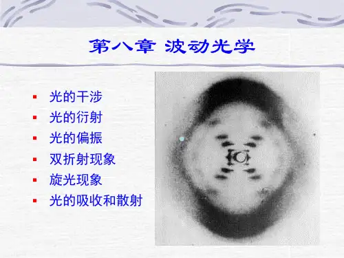 喀蔚波医用物理学课件08章波动光学
