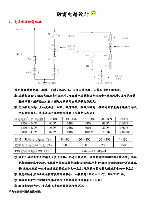 防雷电路设计_精