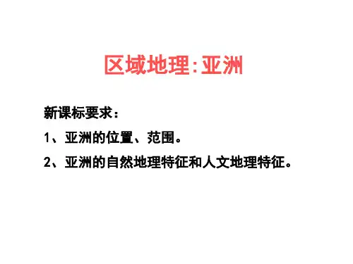 亚洲 (共28张PPT)