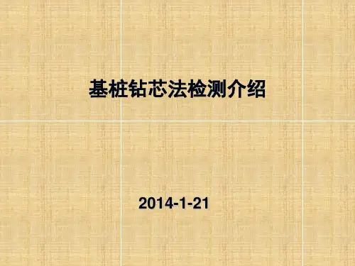 基桩钻芯法检测介绍