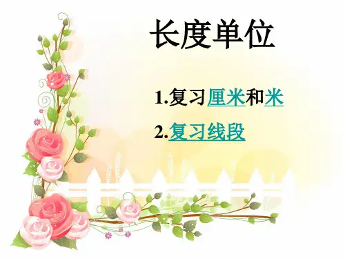 人教版《长度单位》完美版课件4
