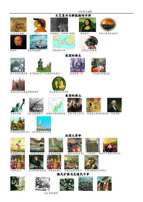 九年级(上册)历史课本上插图图片