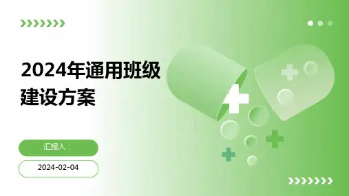 2024年通用班级建设方案