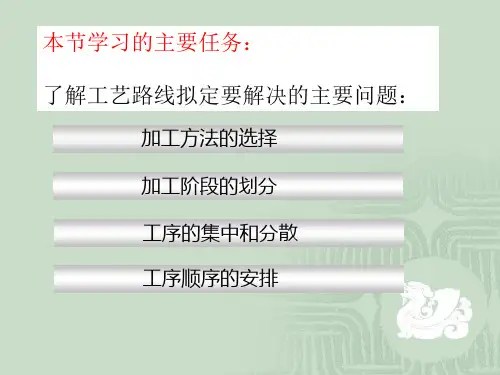 车床铣床机械加工工艺路线拟定