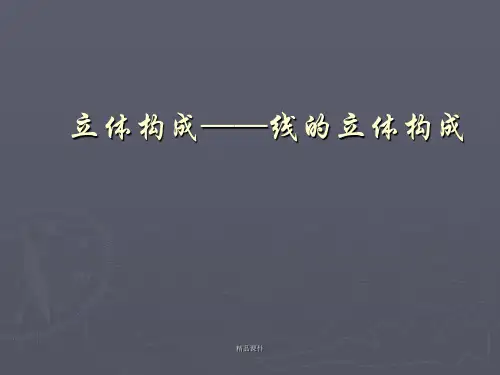 线的立体构成ppt课件