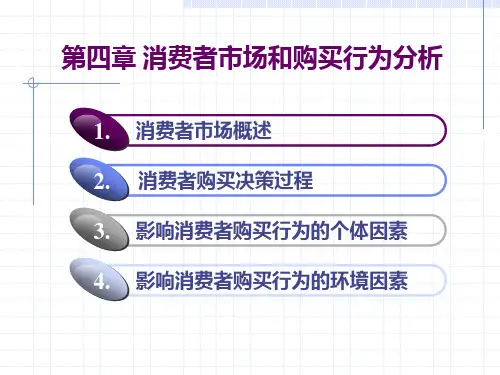 《市场营销学》_第4章消费者市场和购买行为分析