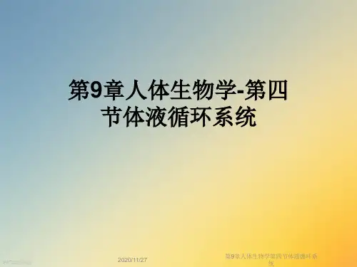 第9章人体生物学第四节体液循环系统