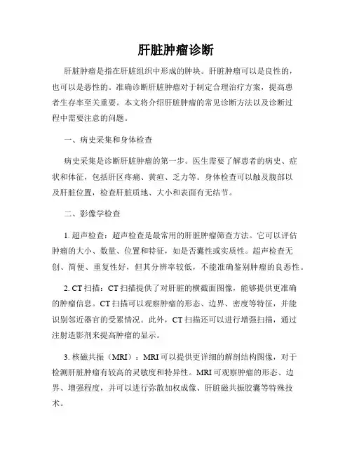 肝脏肿瘤诊断