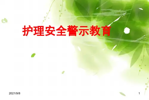 护理安全警示教育培训PPT