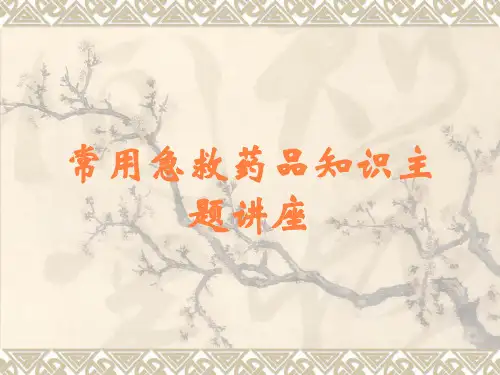 常用急救药品知识主题讲座