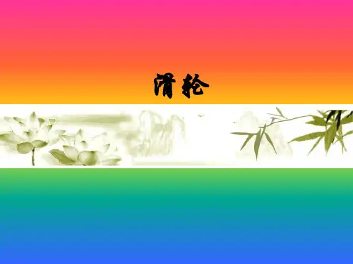 浙教版九年级科学上册3.4简单机械-滑轮_3