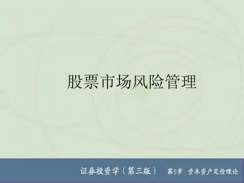 资本资产定价理论(ppt 52张)