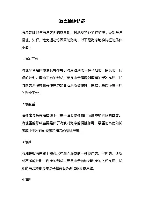 海岸地貌特征