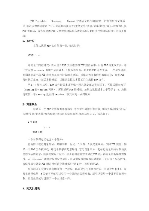 PDF文件结构详解