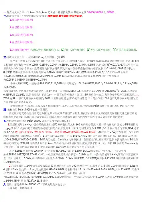 Polar SI9000专业计算阻抗软件