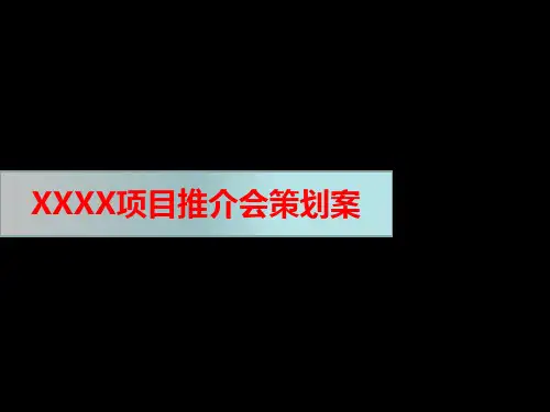 房地产项目推介会