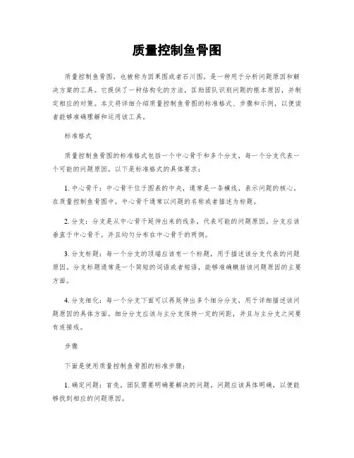 质量控制鱼骨图