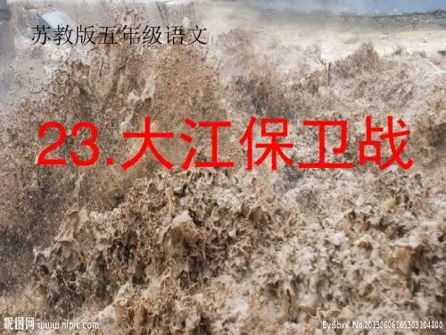 苏教版小学语文五年级下册课件：大江保卫战