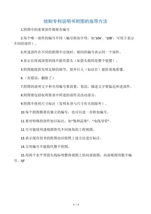 绘制专利说明书附图的指导方法