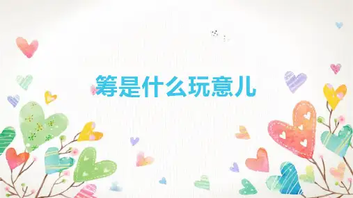 筹是什么玩意儿