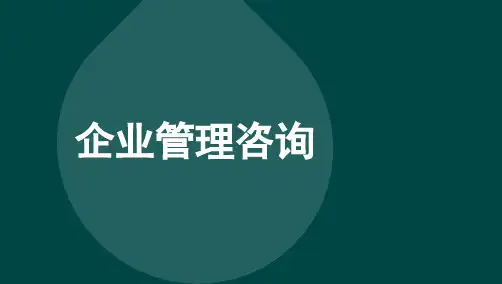 自考00154企业管理咨询 考点汇总