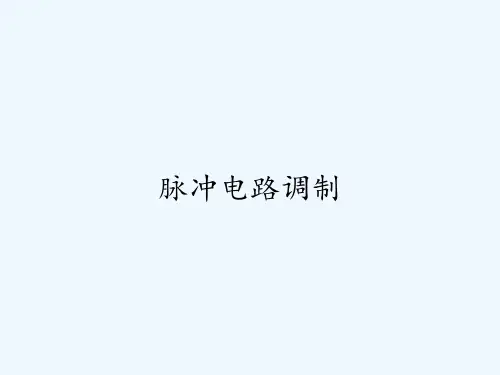 脉冲电路调制-PPT