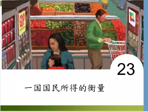 经济学资料GDP讲解PPT课件(模板)