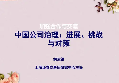 公司治理(ppt 17页)