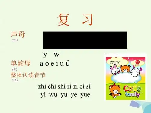 小学一年级语文上册拼音13aneninunün 鄂教版最新优选公开课件