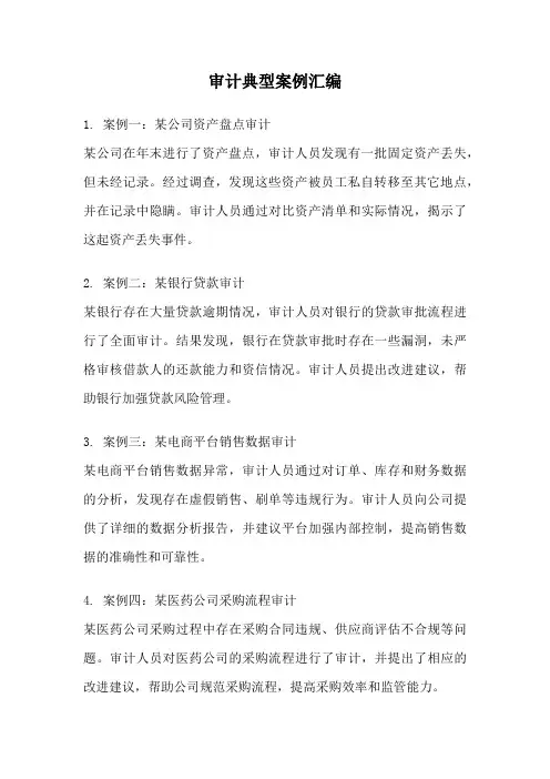 审计典型案例汇编