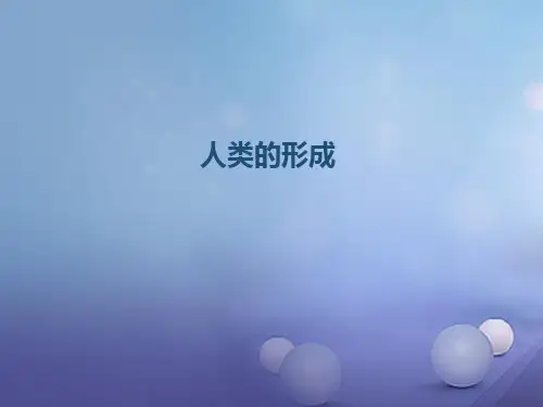 九年级历史上册 1 人类的形成课件 新人教版